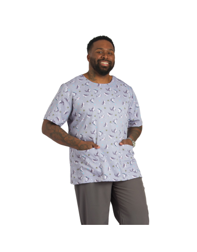 Blusa Scrub Unissex Plus Size Tubarão