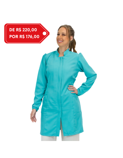 Jaleco Feminino FunColors Verde Tiffany