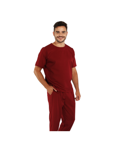 Pijama Cirúrgico Masculino Versatile Bordô