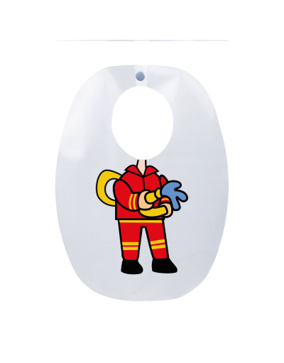 Babador Infantil Bombeiro