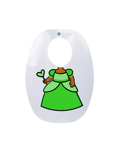 Babador Infantil Princesa Flora