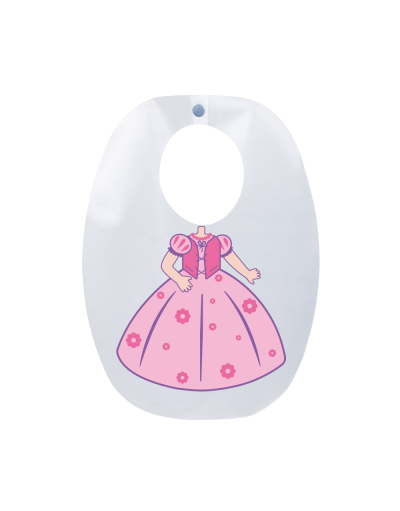 Babador Infantil Princesa Reino das Flores