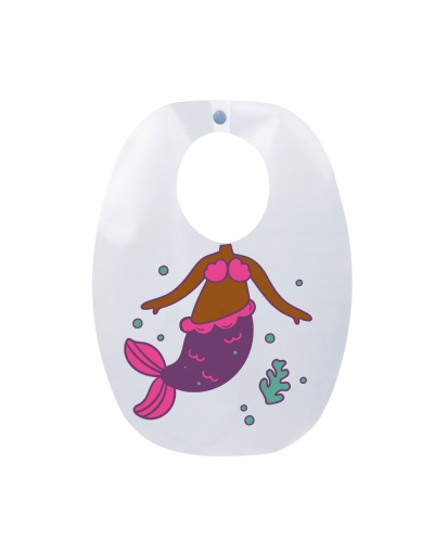 Babador Infantil Sereia Lilás