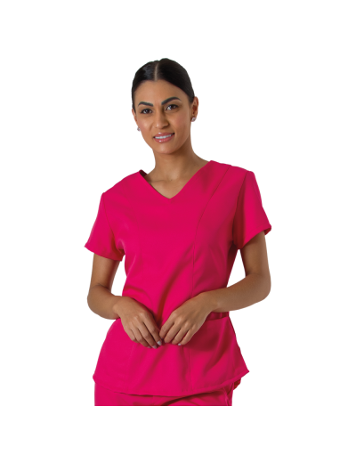 Blusa Scrub Feminina Unik Manga Curta Pink