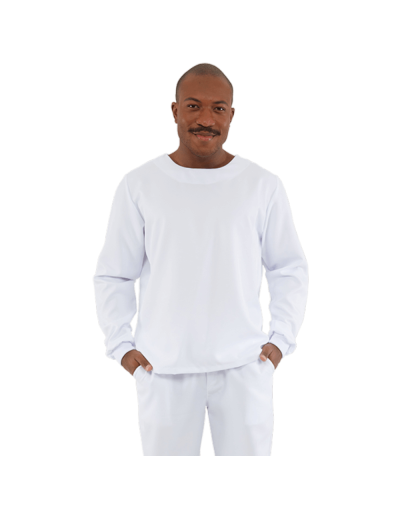 Blusa Scrub Masculina Unik M. Longa Branco