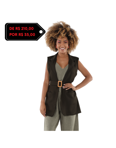 Colete Feminino Fancy Verde Militar