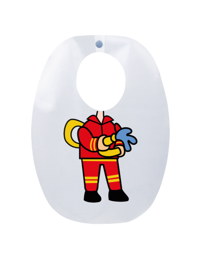 Babador Infantil Bombeiro