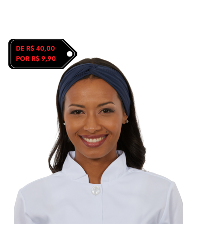 Faixa de Cabelo Azul Marinho