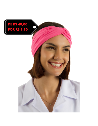 Faixa de Cabelo Neon Rosa