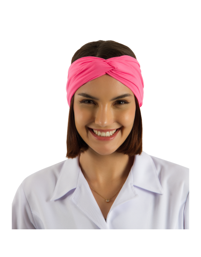 Faixa Turbante Rosa Neon