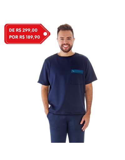 Pijama Cirúrgico Masculino Newprene Azul