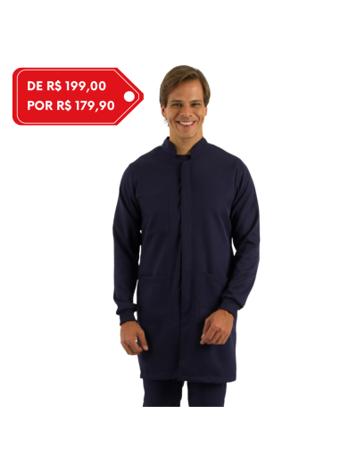 Jaleco Masculino Unik Azul Marinho