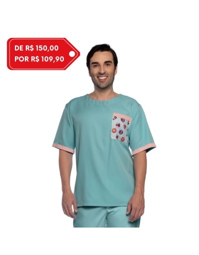 Blusa Scrub Estampada Tio Paulo