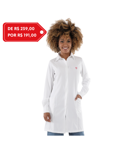 Jaleco Feminino Miss. Kitsch Polo Branco
