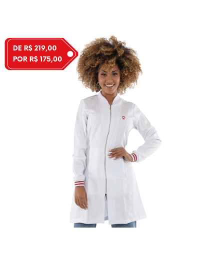 Jaleco Feminino Miss. Kitsch Ribana Branco