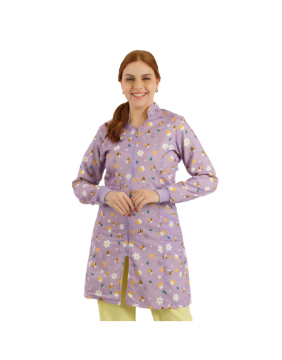 Jaleco Feminino Dupla Face Abelhinhas