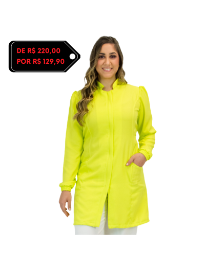 Jaleco Feminino FunColors Verde Neon