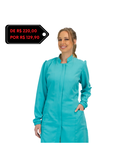 Jaleco Feminino FunColors Verde Tiffany