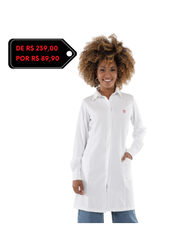 Jaleco Feminino Miss. Kitsch Polo Branco