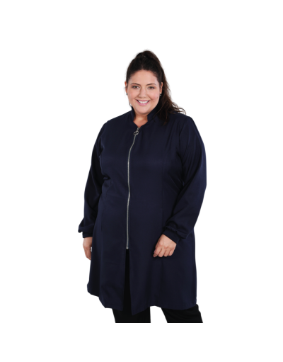 Jaleco Feminino Plus Size Vision - Azul Marinho