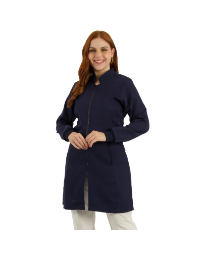 Jaleco Feminino Versatile Azul Marinho