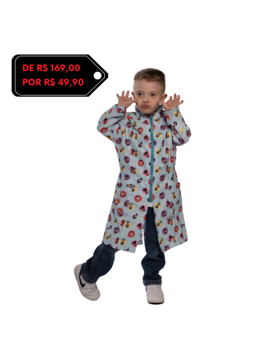 Jaleco Infantil Estampado Tio Paulo