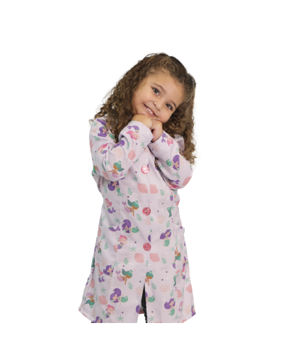 Jaleco Infantil Sereia