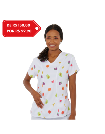 Blusa Scrub Feminina Tutti-Frutti