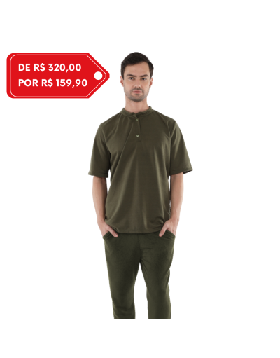Pijama Masculino Comfy Verde Militar