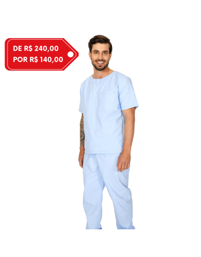 Pijama Cirúrgico Masculino BioSafety Azul