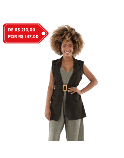 Colete Feminino Fancy Verde Militar