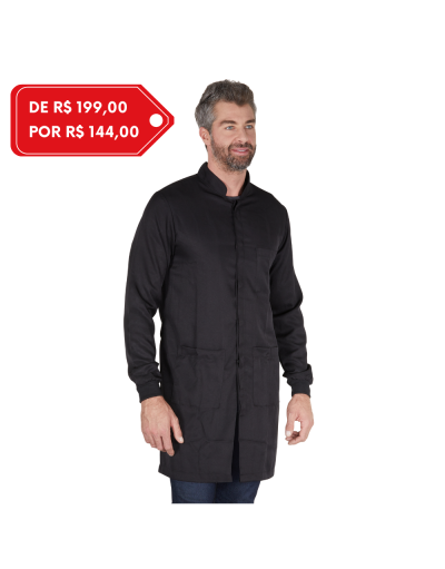Jaleco Masculino Unik Preto