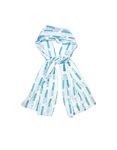 Lenço Estampado Consultora Botocenter Branco