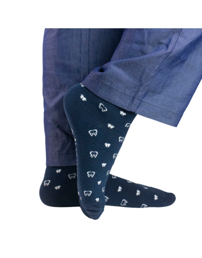 Meia Teeth Azul Marinho - Do 36 ao 43