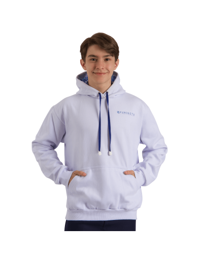 Moletom Unissex Fundecto Branco com Capuz