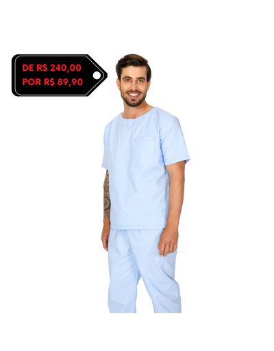 Pijama Cirúrgico Masculino BioSafety Azul
