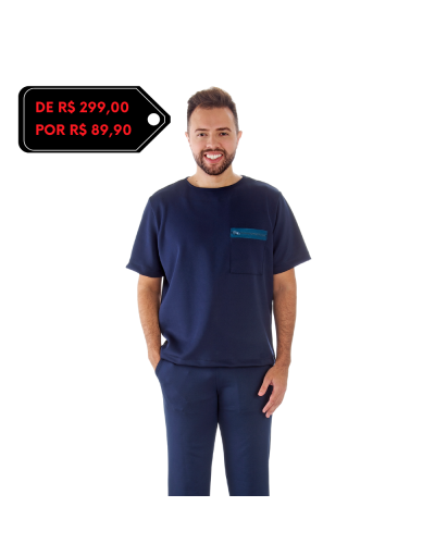 Pijama Cirúrgico Masculino Newprene Azul