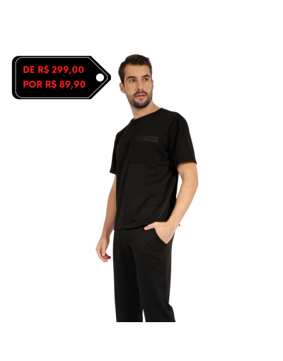 Pijama Cirúrgico Masculino Newprene Preto
