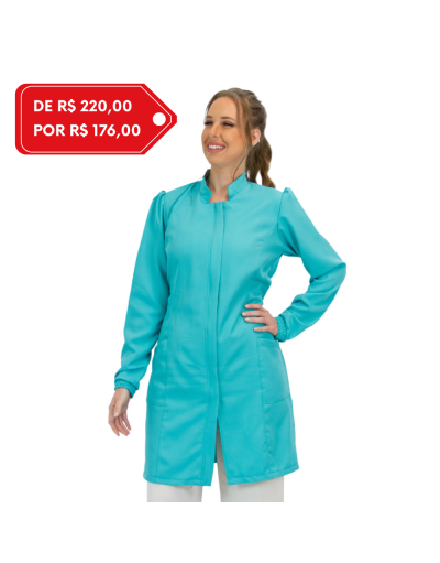 Jaleco Feminino FunColors Verde Tiffany